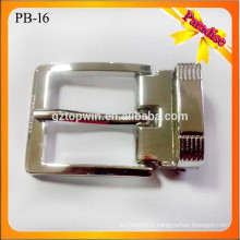 PB16 Boucles d&#39;épaulement Pin métalliques pour ceinture métal Boucle réversible Boucle à épingle à 3 cm